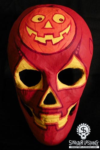 Jack-O-Lantern Project : Paper Mache Skull 10-02-2010