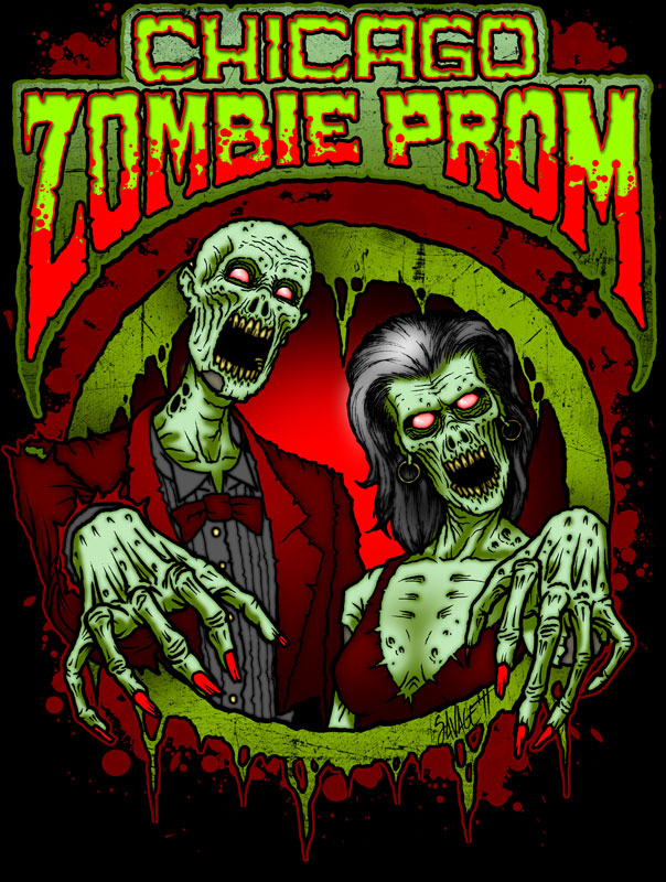 Chicago Zombie Prom Art 2011